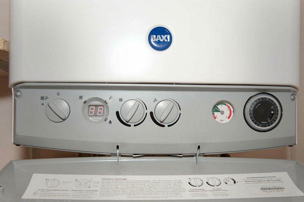 timer on baxi boiler 