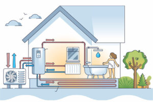 Air-Source-Heat-Pump-Pipework-Schematic