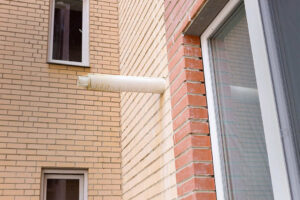 Insulate boiler condensate pipe