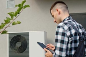 UK home energy bill comparison with heat pump showing running costs, savings, and efficiency levels.