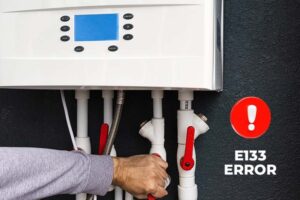 Fixing E133 error on a boiler with simple troubleshooting steps for gas supply, pressure, and restart issues